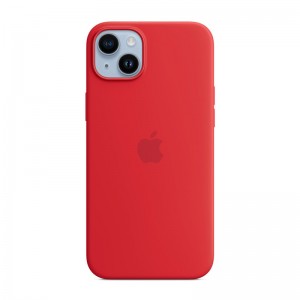 Capa Silicone Apple iPhone 14 MagSafe (Product)RED